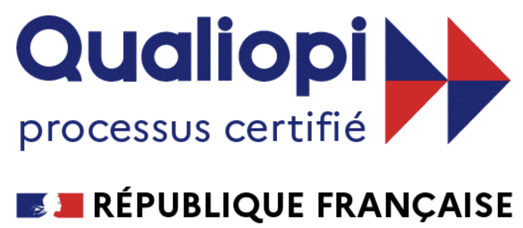 Logo Qualiopi processus certifié République Française